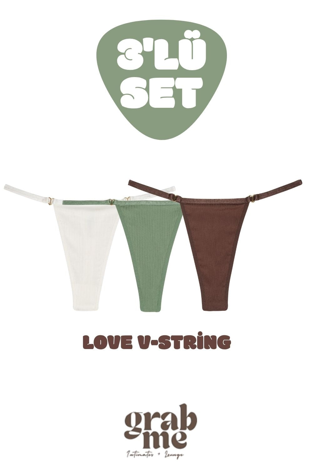 Love V-String - 3'lü Set