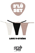 Love V-String - 3'lü Set