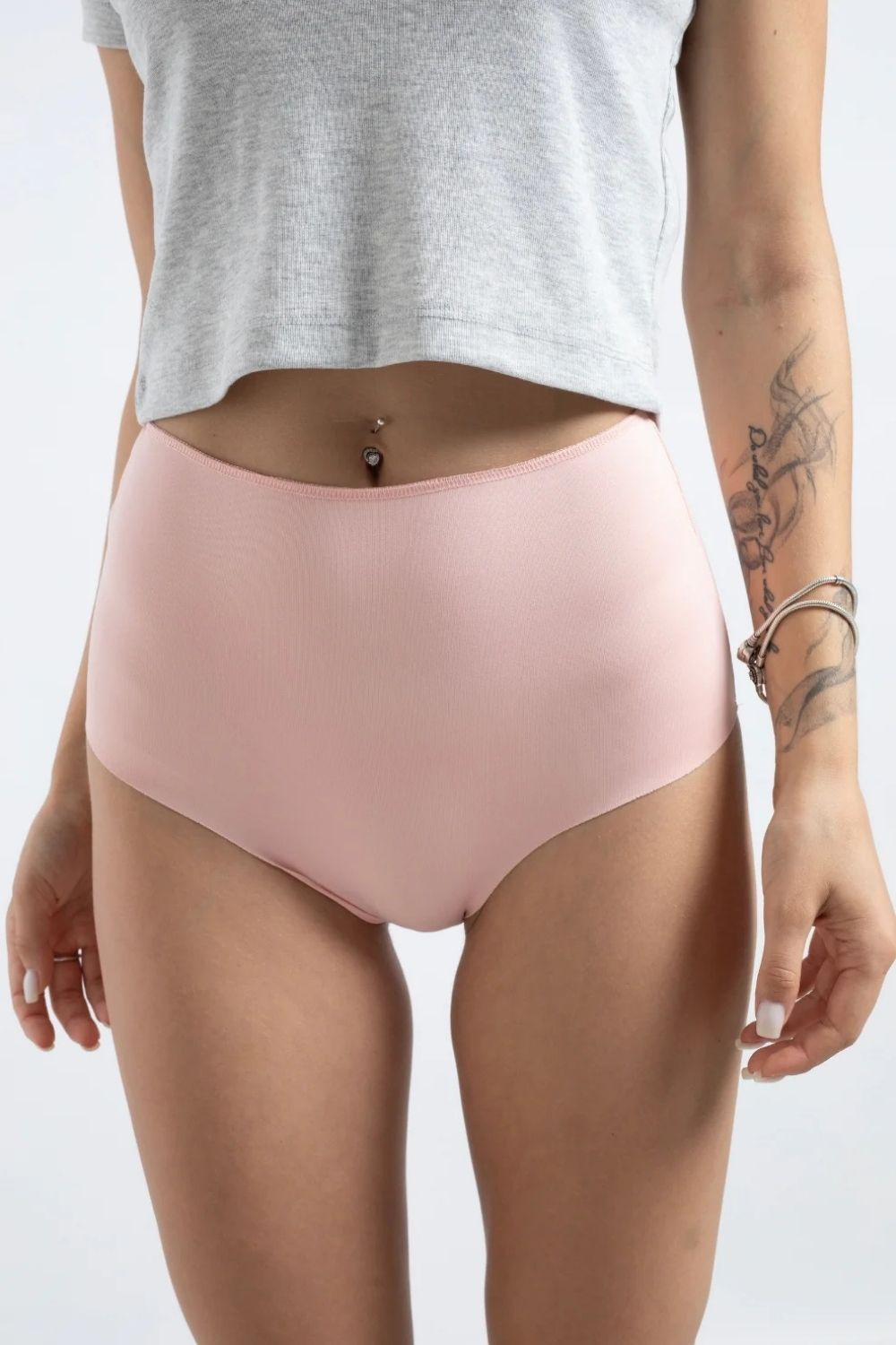 Lazer Kesim Yüksek Bel Cheeky Külot - 3'lü Set