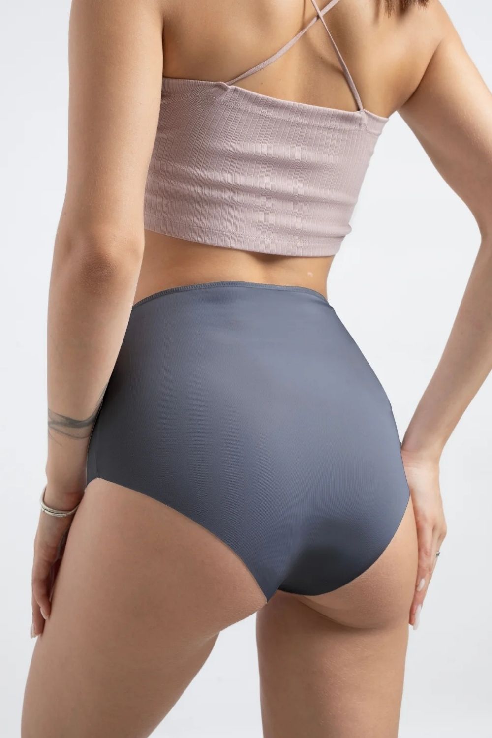 Lazer Kesim Yüksek Bel Cheeky Külot - 3'lü Set