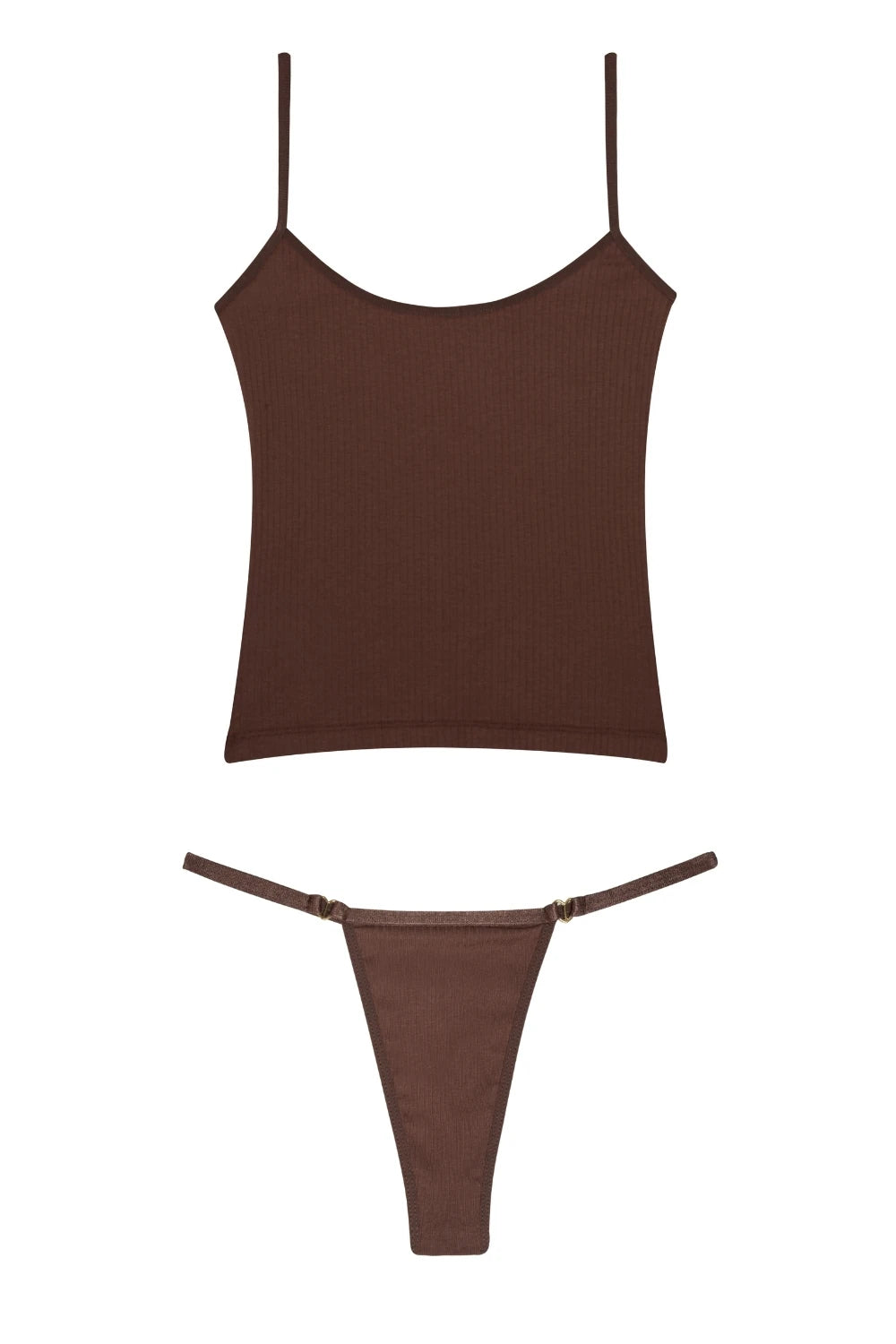 İnce Askılı Atlet + Love V-string Set